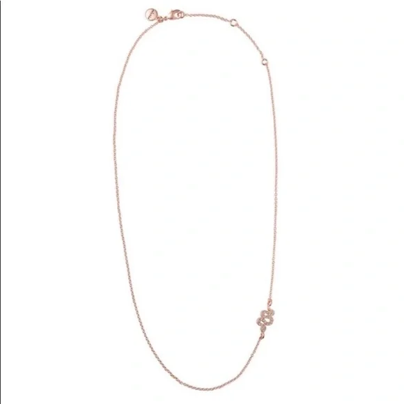 Stella & Dot | Delicate Dainty Rose Gold Sidewinder Snake Necklace Retir… - Picture 4 of 12